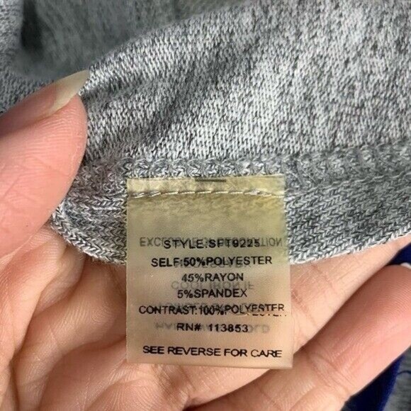 MARKET And SPRUCE Women Top Gray & blue Sz M Pullover - Picture 10 of 12